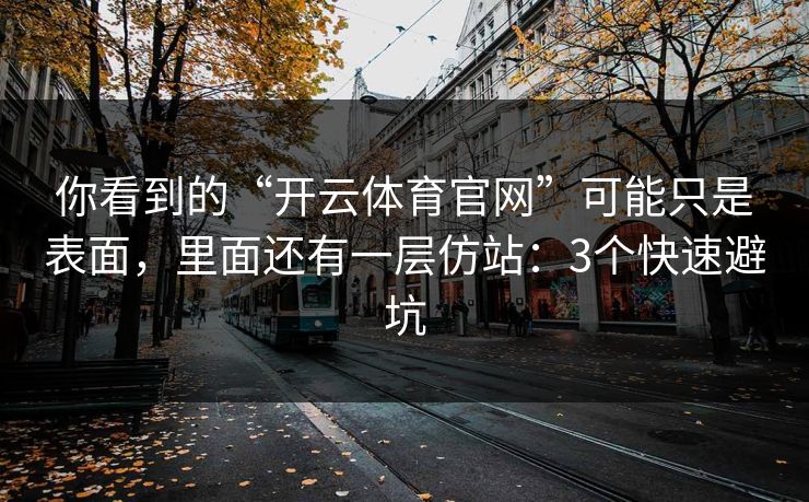 你看到的“开云体育官网”可能只是表面，里面还有一层仿站：3个快速避坑